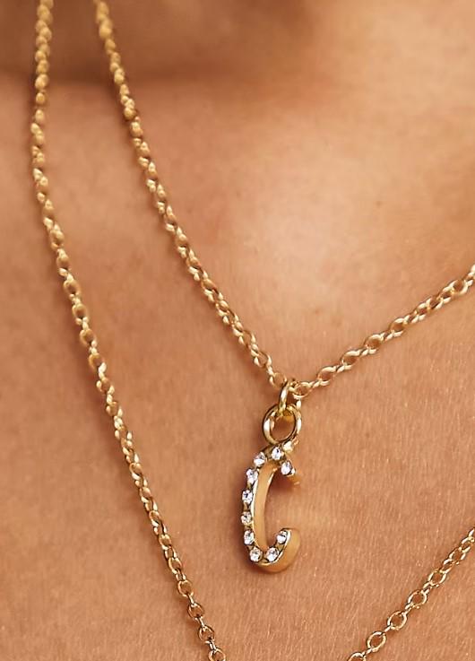 Ожерелье двухслойное C Asos 2011099 Gold - фото 4