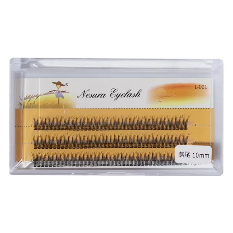 Вії Nesura Eyelash Classic Ластівки V 12D 0,1 вигин С 10 мм (011102)