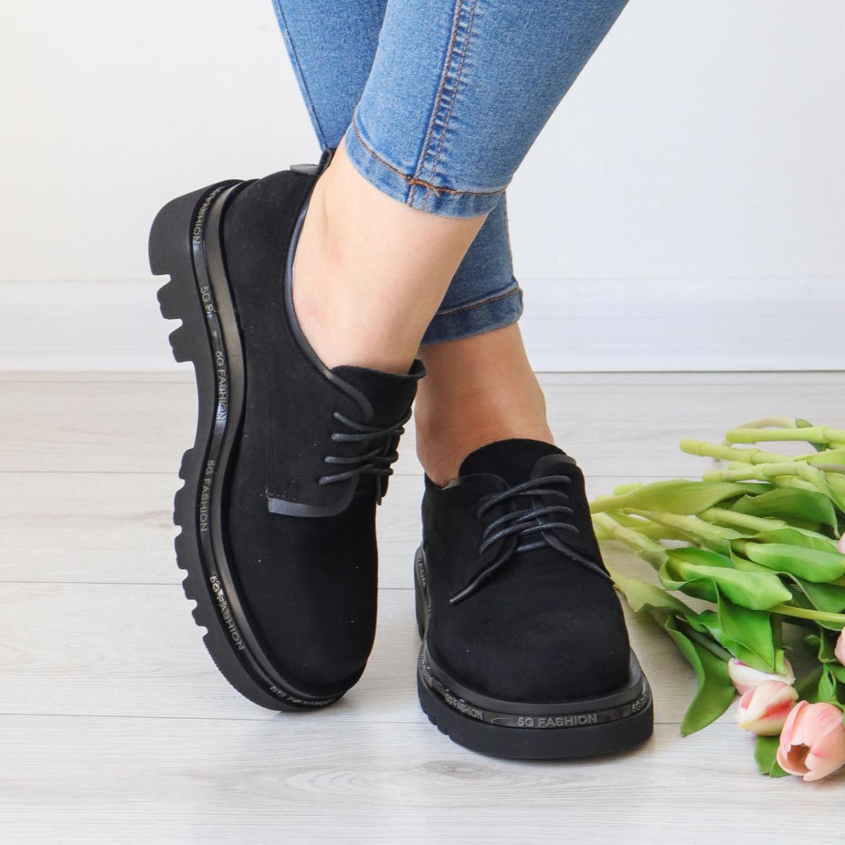 Броги жіночі Fashion р. 38 24,5 см Чорний (3184)