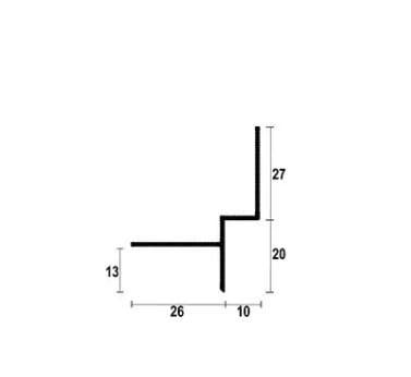 Профиль теневого шва АСТ-10 без цвета 2,5 м (18142413) - фото 2 Профиль теневого шва АСТ-10 без цвета 2,5 м (18142413) - фото 2