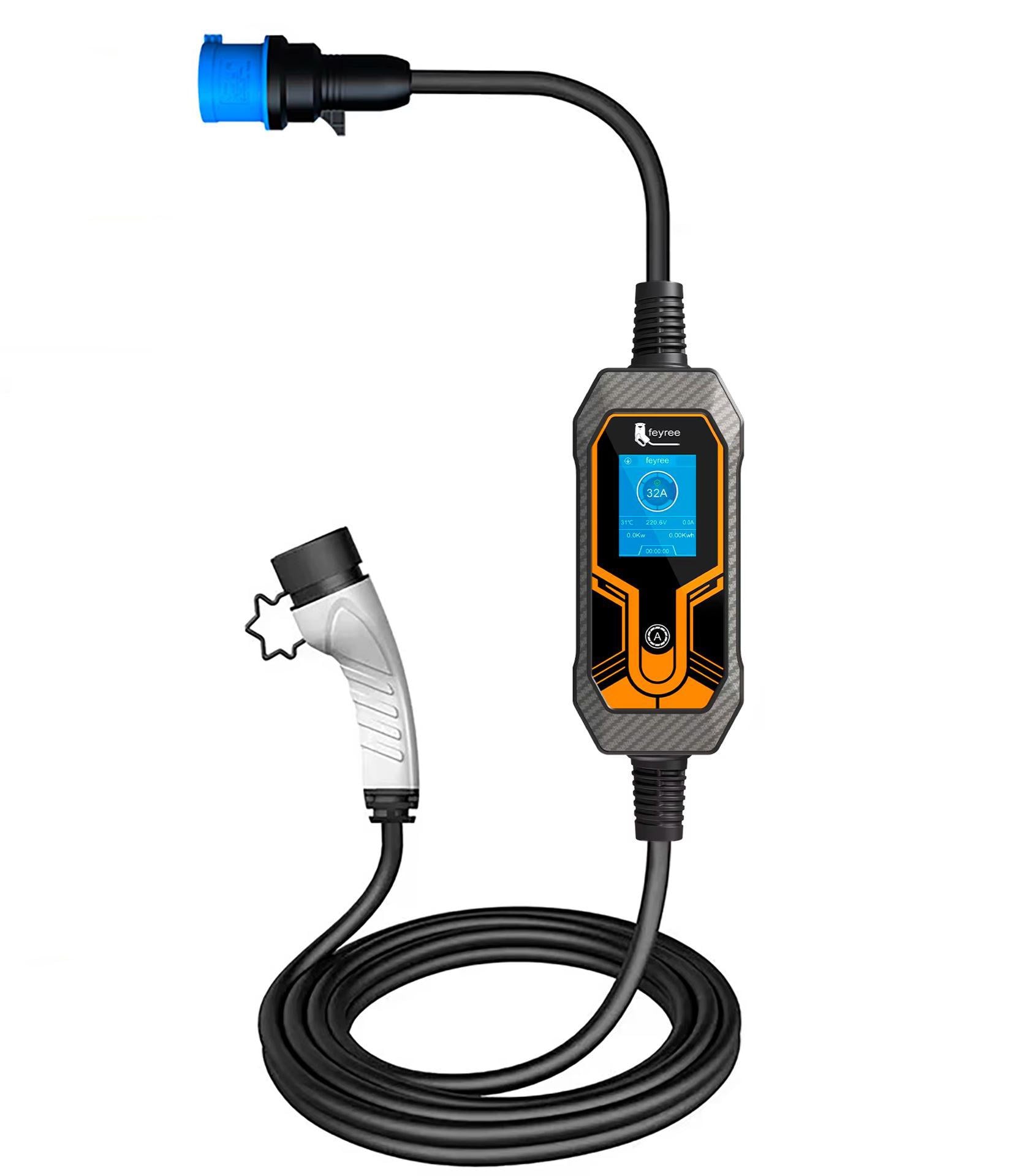 Зарядка для электромобиля Feyree 7 кВт 32A Type2 Lion EV-K7 (FY7-32-1PH-TP2-K7-C5)