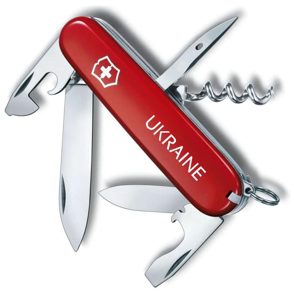 Туристический нож Victorinox Spartan Ukraine Ukraine Red (1.3603_T0140u)