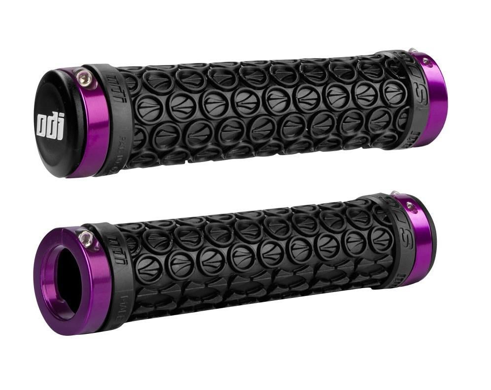 Гріпси ODI SDG Lock-On Grips Black/Purple Clamps (D30SDB-P)