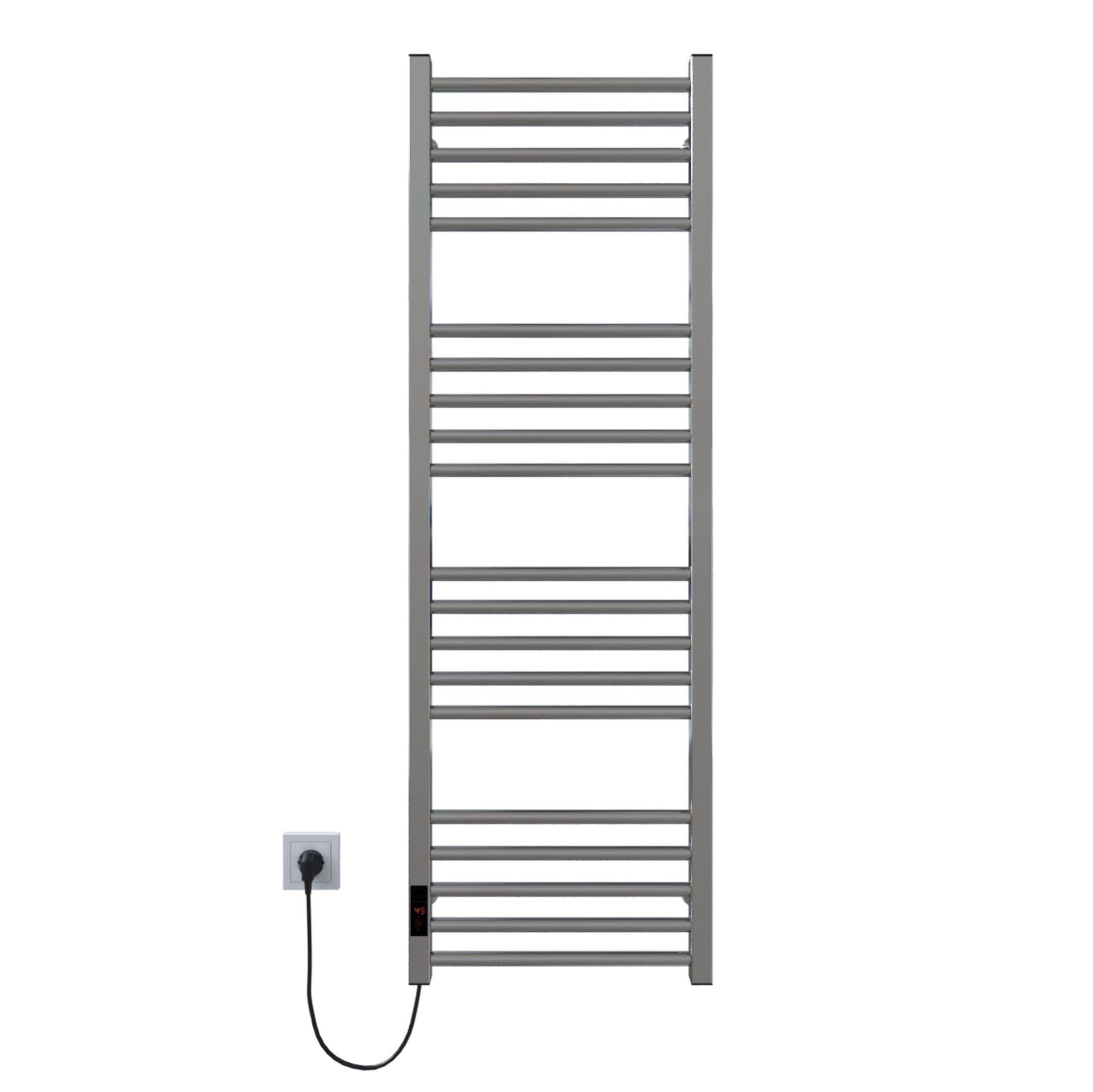 Полотенцесушитель электрический Deffi Lima П20 JD04 левое подключение нержавеющая сталь 400х1300 мм Хром (A.LI.130.40.20.E.C.L.2)