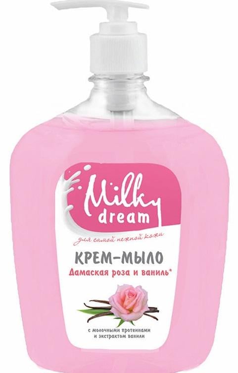 Крем-мило рідке Milky Dream Дамаська Троянда та Ваніль дозатор 1000 мл