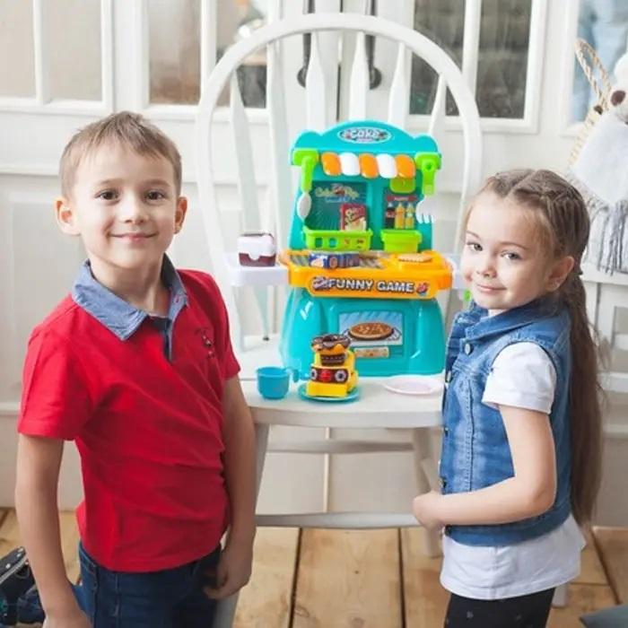 Ігровий набір Hong Chuan Sheng Toys Sweet Shop Магазин солодощів продукти на липучках посуд 37 елементів (G_36778-100) - фото 2 Ігровий набір Hong Chuan Sheng Toys Sweet Shop Магазин солодощів продукти на липучках посуд 37 елементів (G_36778-100) - фото 2