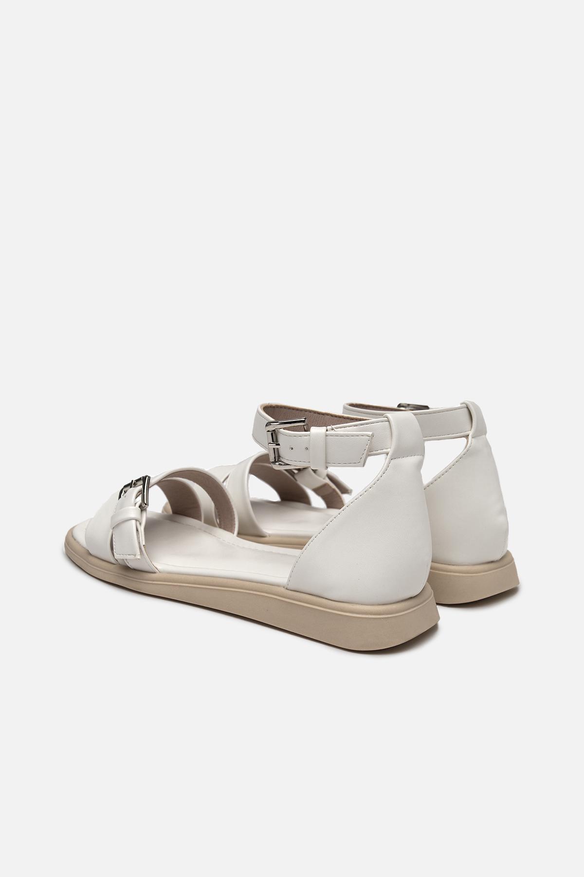 Босоножки на плоской подошве р. 40 Белый (SKT000954841) - фото 4 Босоножки на плоской подошве р. 40 Белый (SKT000954841) - фото 4