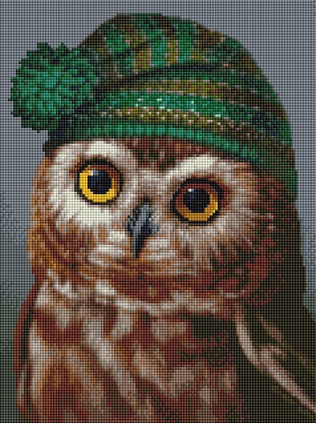 Алмазная мозаика ColorArt Сова 30х40 см (ST464)