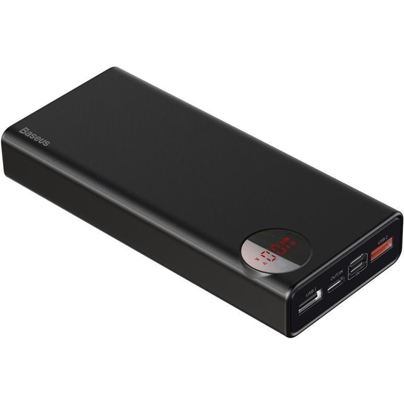 Батарея портативная Baseus Mulight PD3.0/QC3.0 PPMY-01 30000 mAh Black