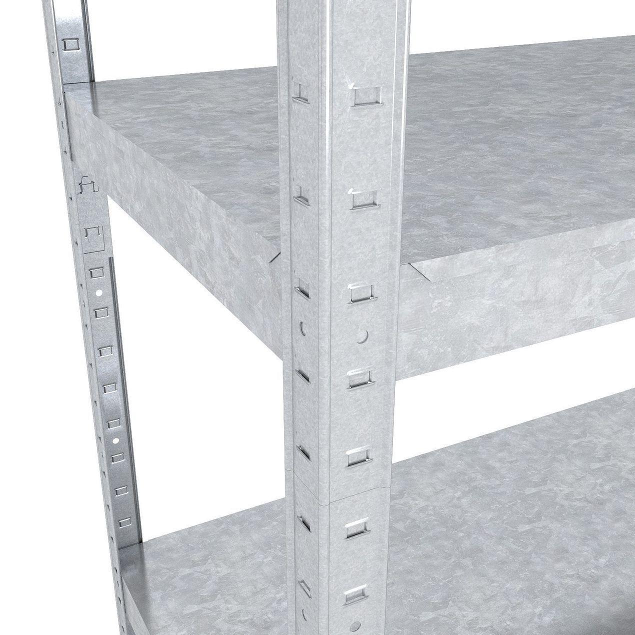 Стелаж Меткас Бюджет ОС 150 кг/полицю 5 полиць сталь оцинкований металевий 1800x1000x300 мм (2640911707) - фото 6 Стелаж Меткас Бюджет ОС 150 кг/полицю 5 полиць сталь оцинкований металевий 1800x1000x300 мм (2640911707) - фото 6