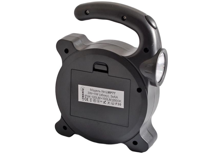 Прожектор Lemanso LED 3W COB+ 1W боковая 120/100 Lm 6500К IP44 Желто-черный (LMP77) - фото 2 Прожектор Lemanso LED 3W COB+ 1W боковая 120/100 Lm 6500К IP44 Желто-черный (LMP77) - фото 2