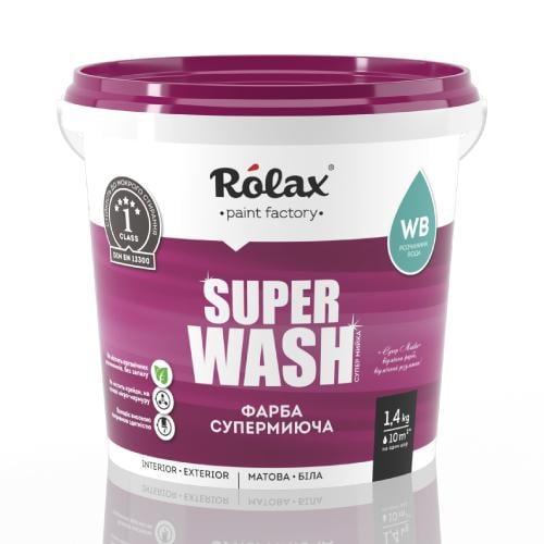 Краска моющая Rolax SUPER WASH 1,4 кг (28/835)