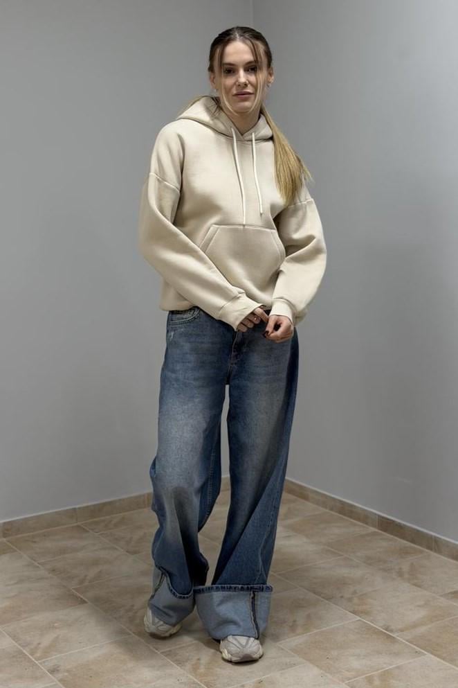 Худі жіночий М0211.4 з капюшоном M Таш бежевий (30665270) - фото 3 Худі жіночий М0211.4 з капюшоном M Таш бежевий (30665270) - фото 3