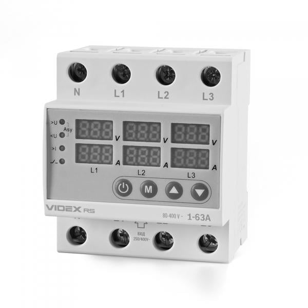 Реле контролю Videx трифазне RESIST 145-300 В/1-63 А