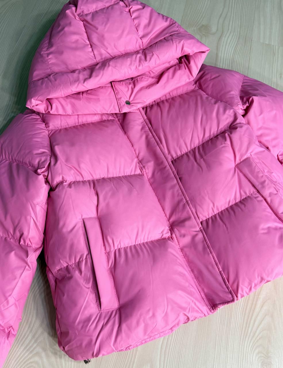 Куртка жіноча Lady Yep 10005 дута пуффер з капюшоном р. 46 Рожевий - фото 2 Куртка жіноча Lady Yep 10005 дута пуффер з капюшоном р. 46 Рожевий - фото 2