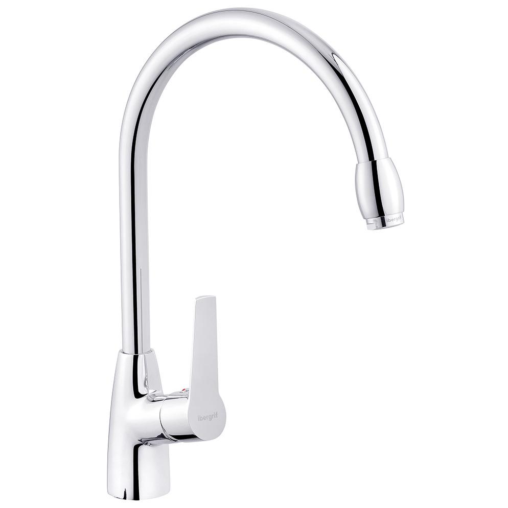 Смеситель для кухни IBERGRIF Arial M14026 CV028489 однорычажный Хром (148290)