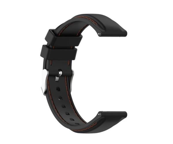 Ремешок для смарт-часов Silicone Thread Mobvoi TicWatch Pro 3 22 мм Черный
