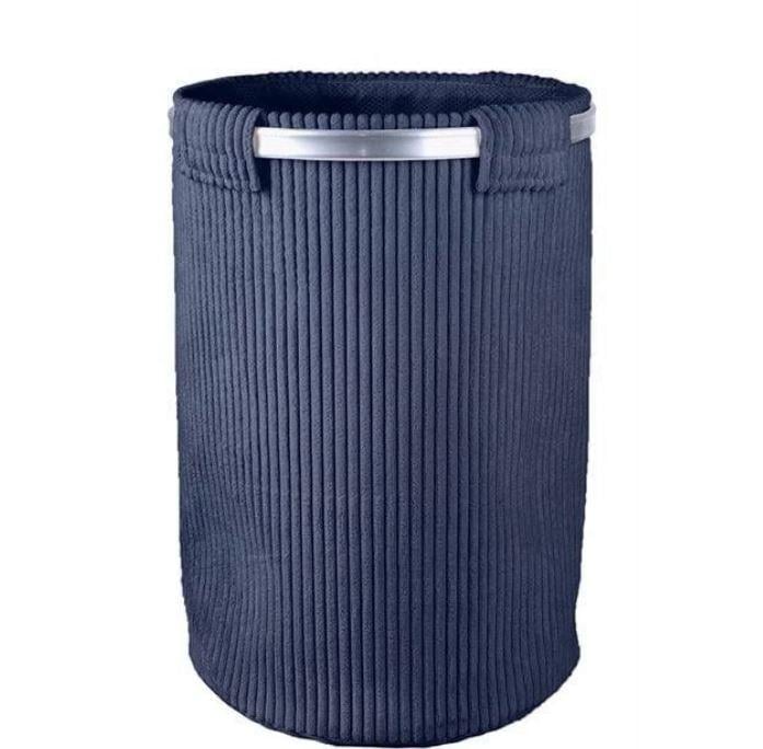 Корзина для белья вельветовая Синий (50027)