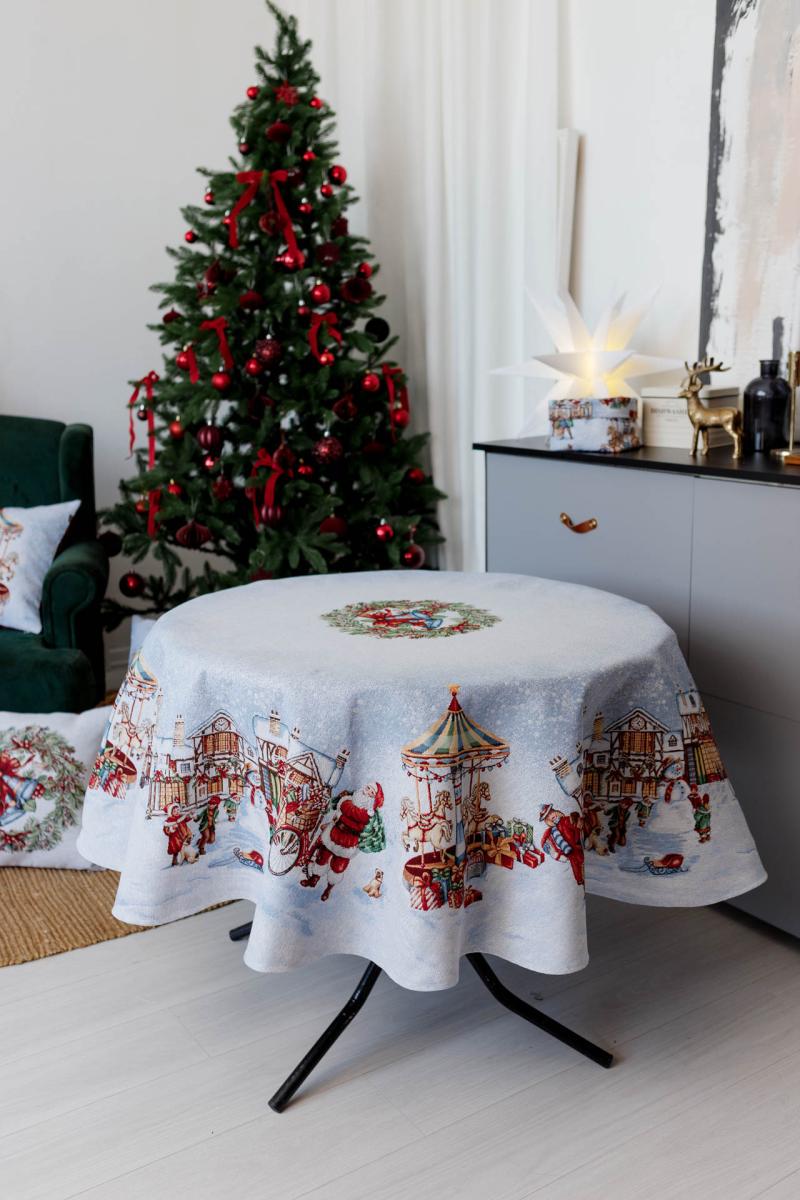 Скатертина гобеленова CAROUSEL D 136 см (041791)