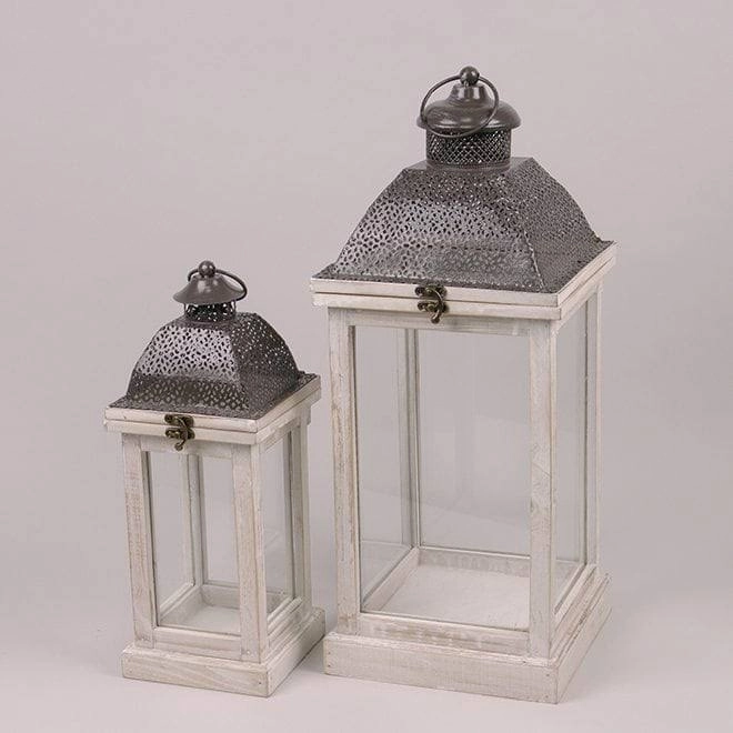 Комплект деревянных фонарей FHQJ23-083 2 шт. (39557) - фото 1 Комплект деревянных фонарей FHQJ23-083 2 шт. (39557) - фото 1