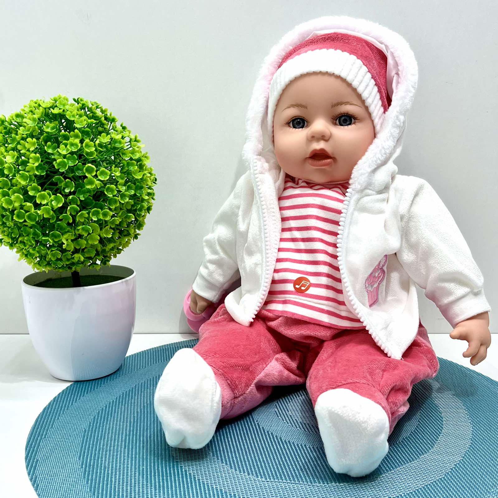 Кукла-пупс мягконабивная Вид 5 с соской и звуковыми эффектами украинский язык 42 см (M 5919 I UA) Кукла-пупс мягконабивная Вид 5 с соской и звуковыми эффектами украинский язык 42 см (M 5919 I UA)