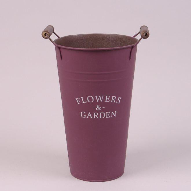 Кашпо металлическое Flora Flowers & Garden 38872 Фиолетовый (DR013560)