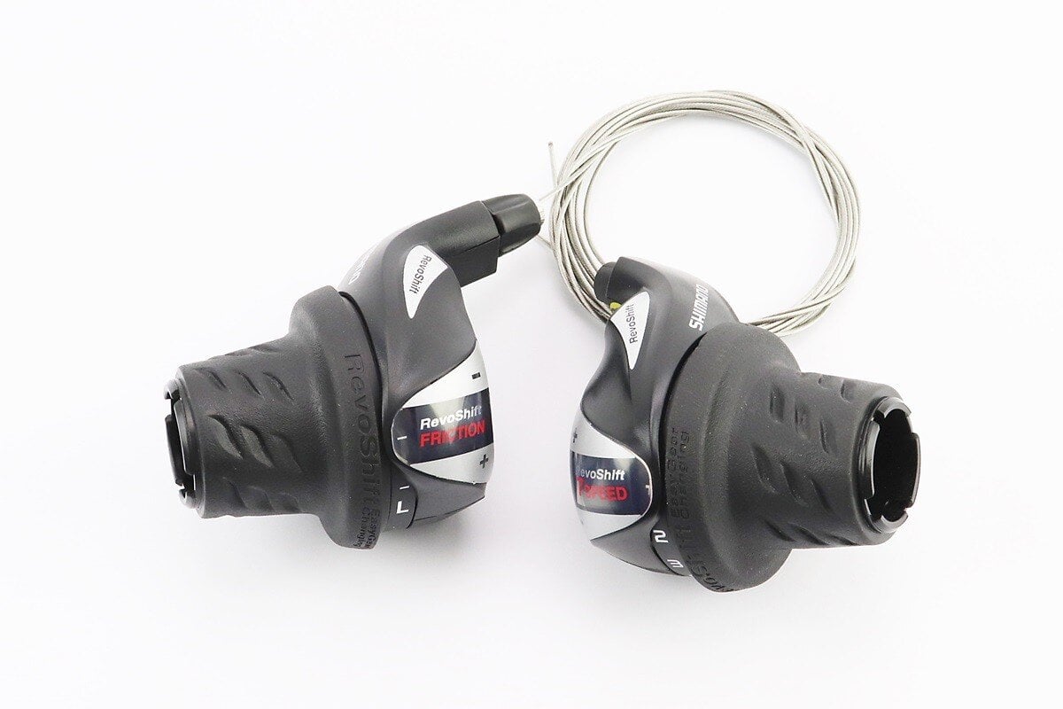 Переключатели скоростей Shimano грипшифт для велосипеда 3x7 скоростей чёрные (10033431)