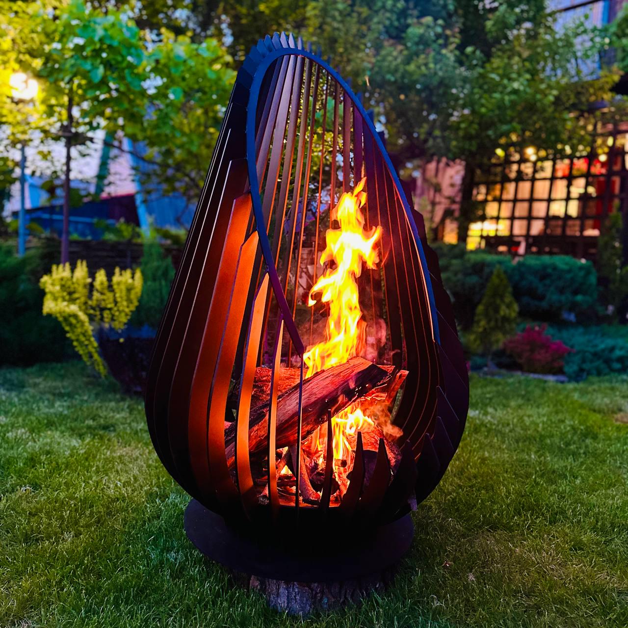 Чаша для костра Steelagro Капля крашеная 1224х800 мм (SA-05-004.34)