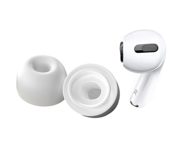ᐉ Амбушюри силіконові для AirPods Pro 1/2 пара XS Білий • Краща