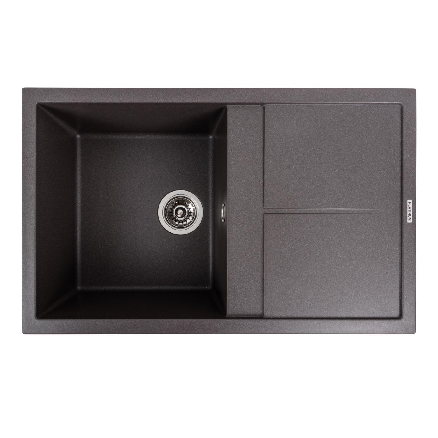 Мийка кухонна Platinum PLS-A39656 прямокутна гранітна 785x495 мм Коричневий (170921) Мийка кухонна Platinum PLS-A39656 прямокутна гранітна 785x495 мм Коричневий (170921)