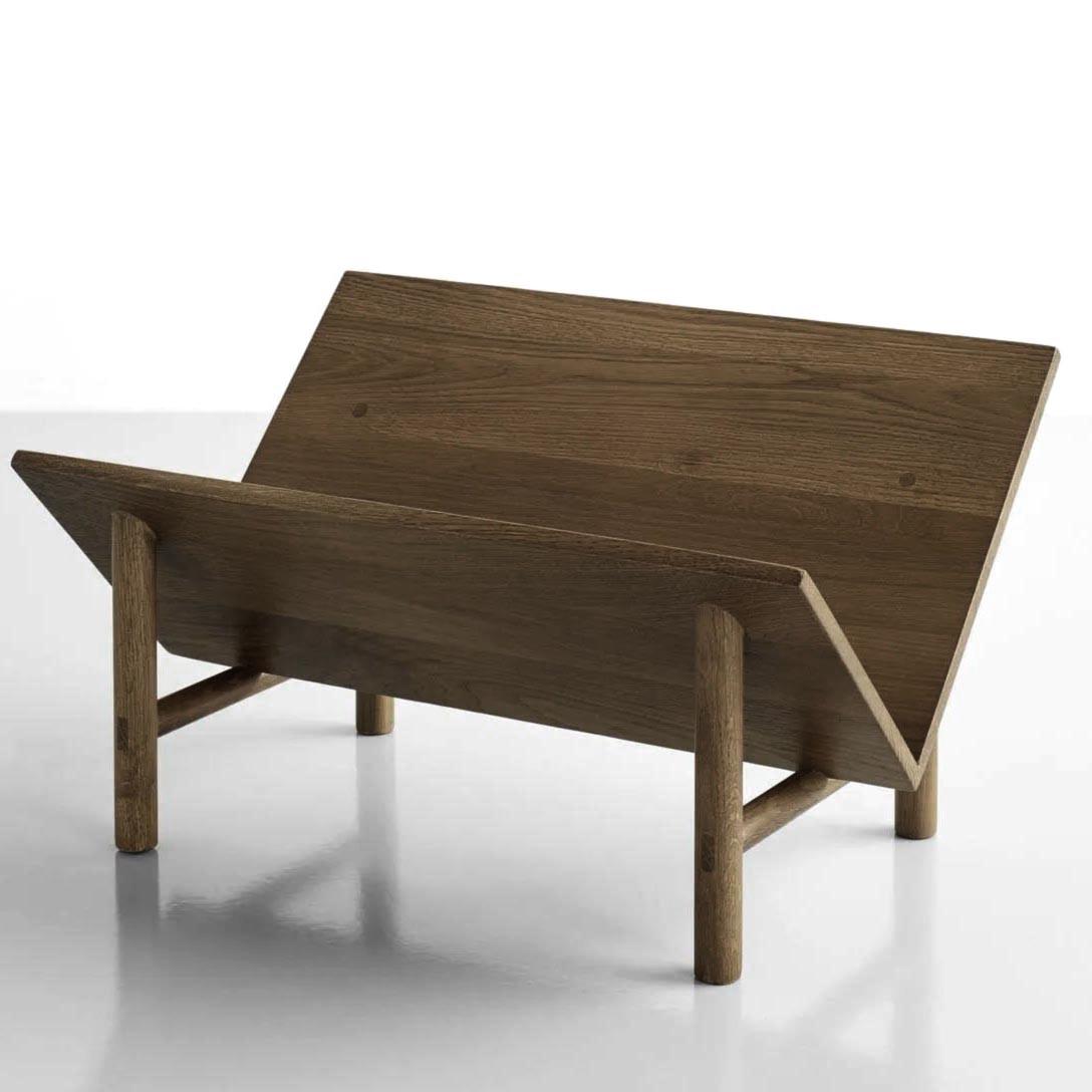 Полка книжная настольная из дерева Айкора Палисандр (КПА-009702)