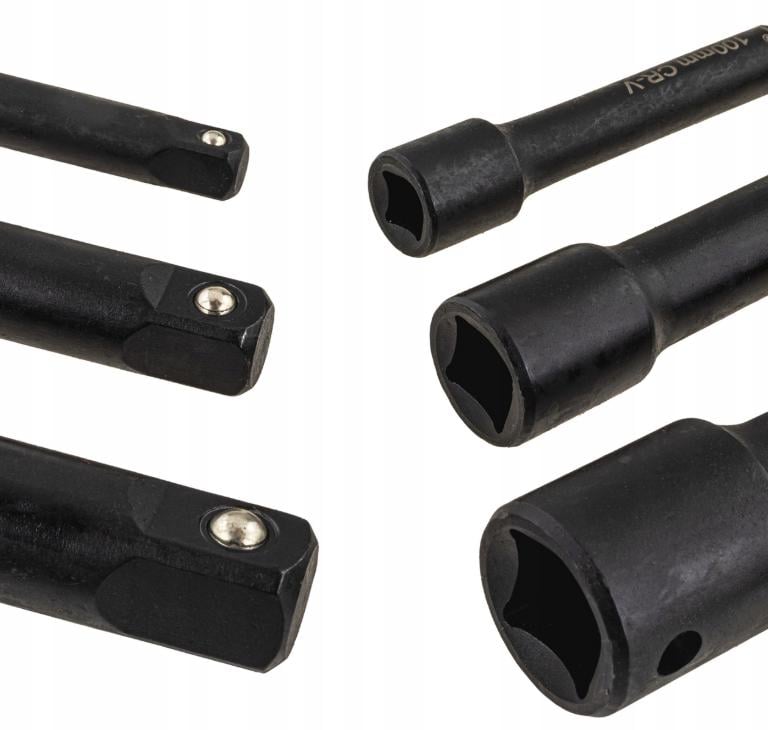 Набор удлинителей для торцевых головок 1/4" 3/8" 1/2" 9 шт. (17609942351) - фото 4 Набор удлинителей для торцевых головок 1/4" 3/8" 1/2" 9 шт. (17609942351) - фото 4