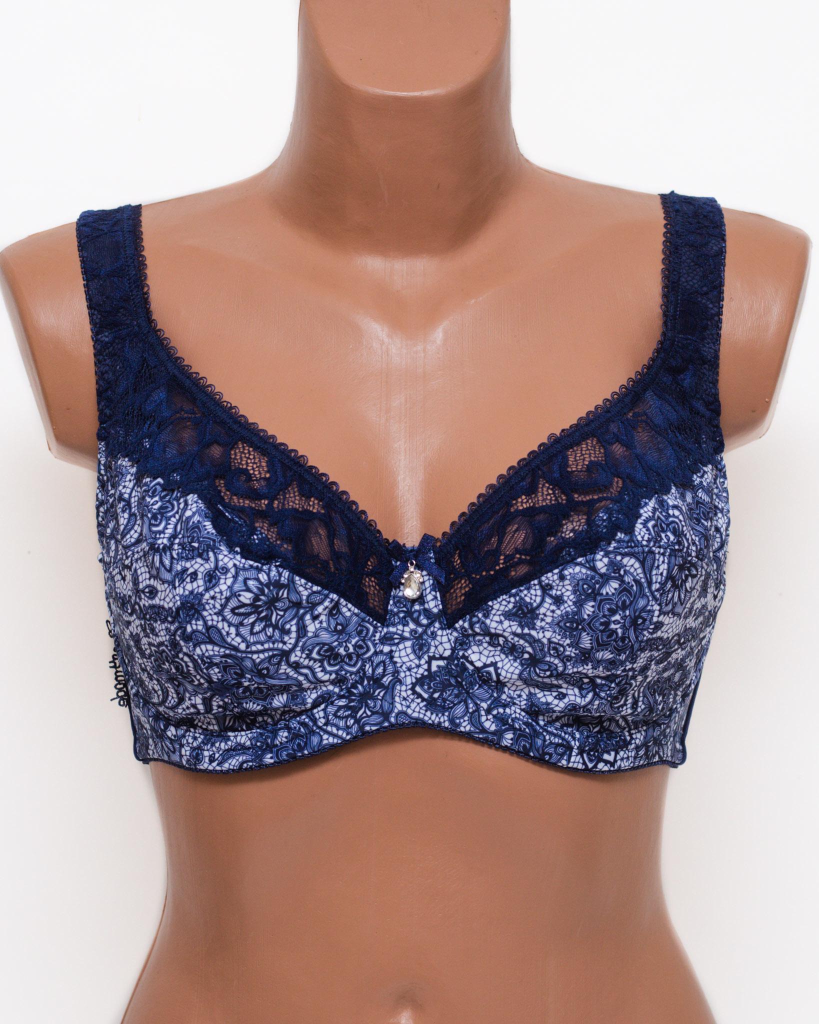 Бюстгальтер без поролону 11693 м’яка чашка F90 Синій (11693-2)