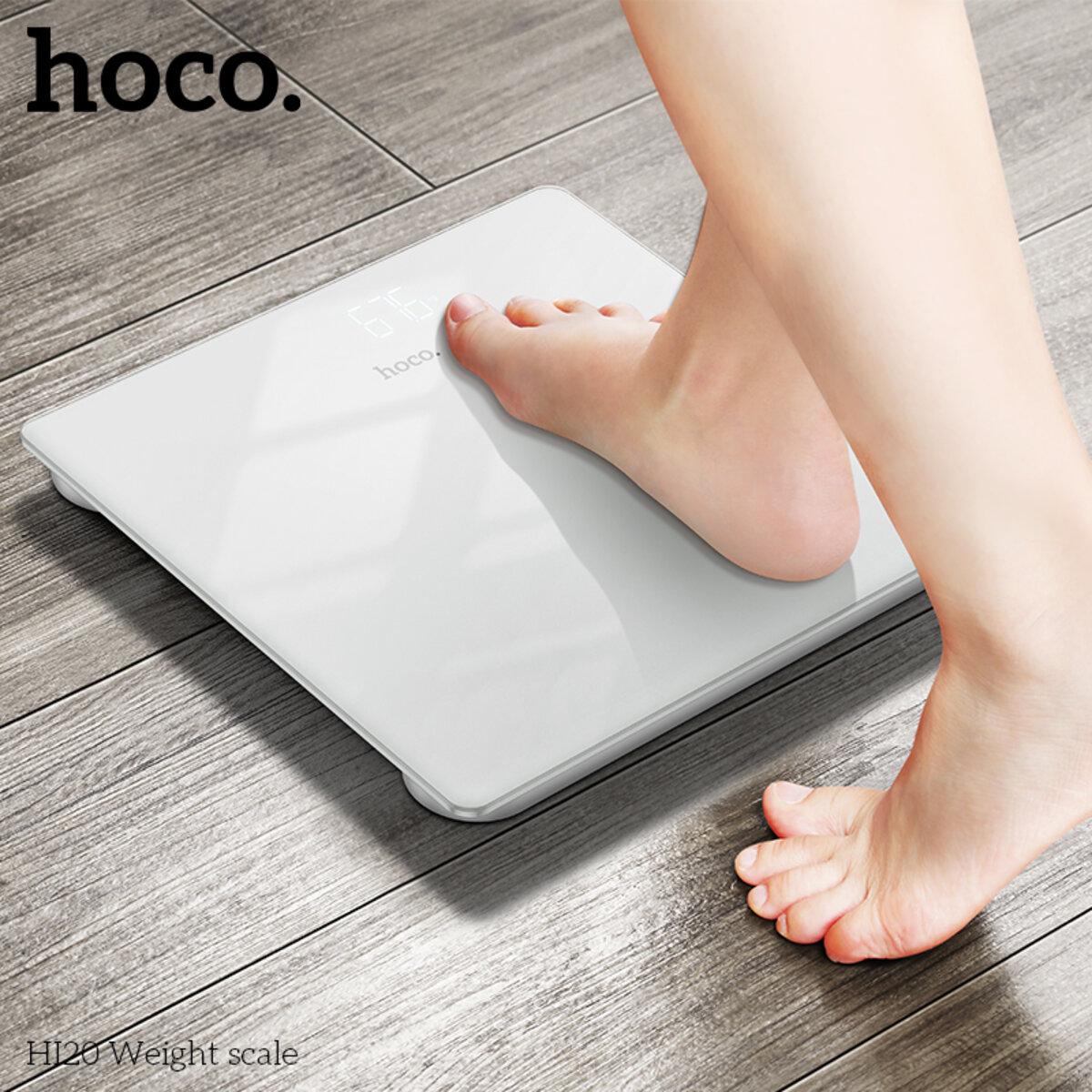 Ваги підлогові електронні Hoco HI20 Weight scale до 180 кг 2xAAA White (6942007624114) - фото 7 Ваги підлогові електронні Hoco HI20 Weight scale до 180 кг 2xAAA White (6942007624114) - фото 7