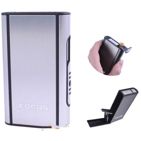 Портсигар на 10 цигарок з викидачем Spray (№XT-4937 Silver)