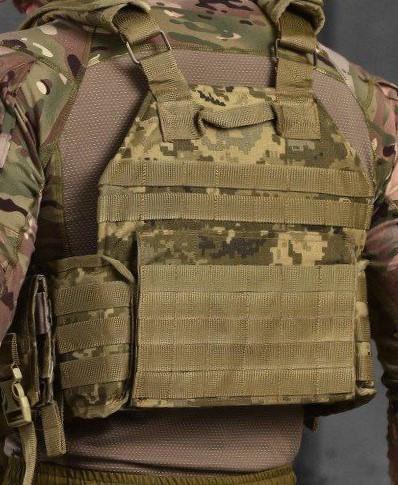 Плитоноска Attack з підсумками 4 точки скидання Піксель (2472511827) - фото 1