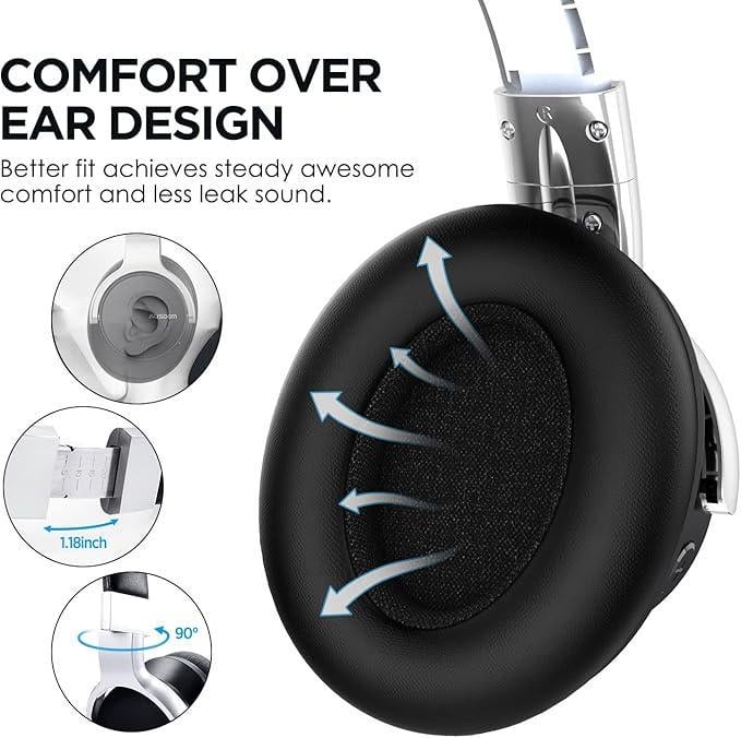 Навушники з шумом придушення AUSDOM E7 Bluetooth - фото 4 Навушники з шумом придушення AUSDOM E7 Bluetooth - фото 4