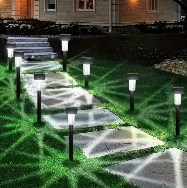 Садовий світильник на сонячній батареї для газону Холодне біле світло (1709) - фото 6 Садовий світильник на сонячній батареї для газону Холодне біле світло (1709) - фото 6
