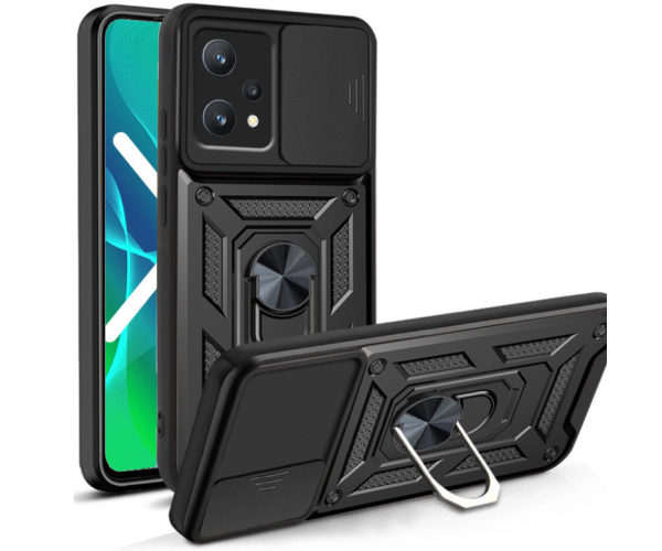 Чехол-накладка Ricco Camera Sliding для Realme 9 / 9 Pro Plus Черный