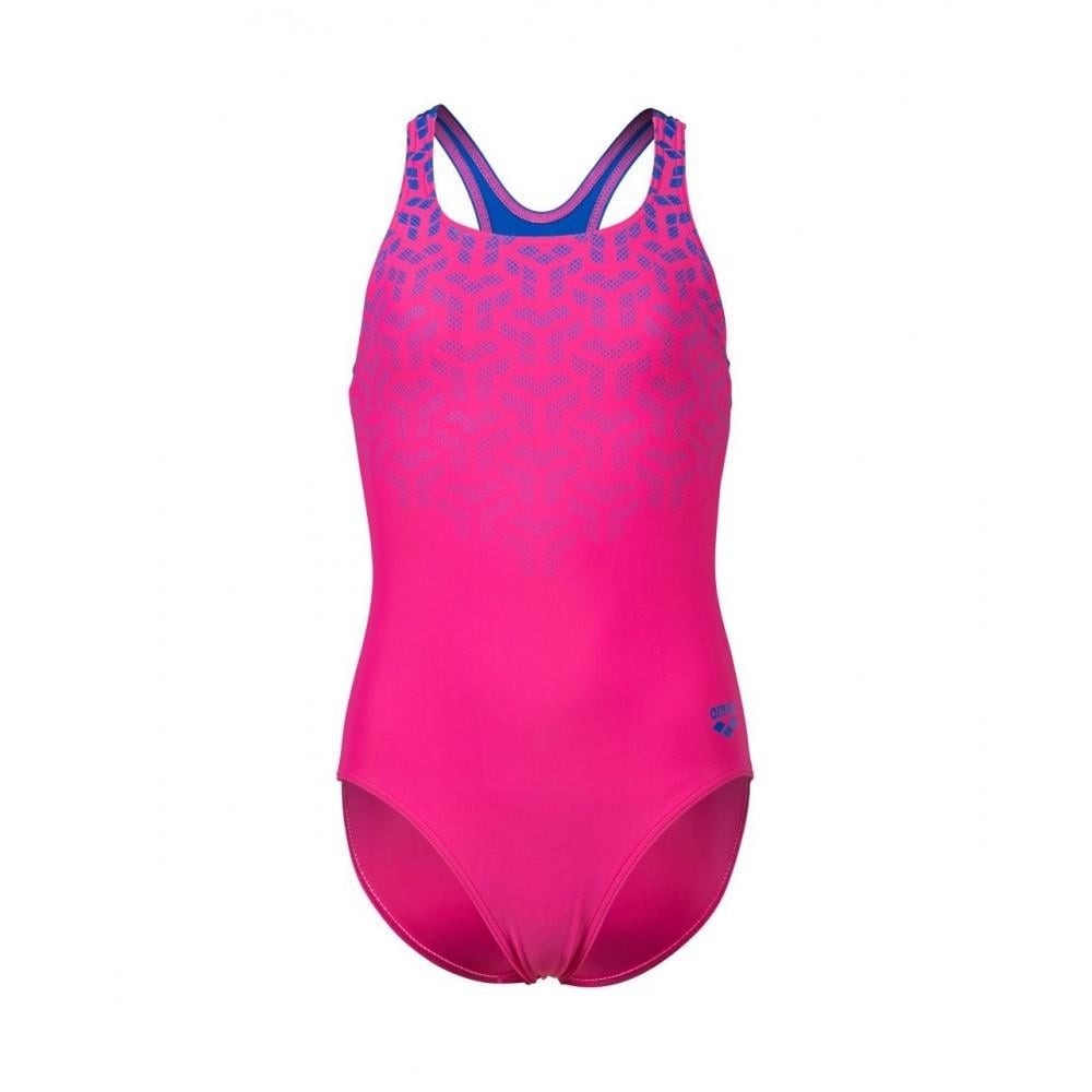 Купальник закрытый для девочек Arena KIKKO V SWIMSUIT SWIM PRO BACK 128 см Розовый/Синий (006748-980 128)