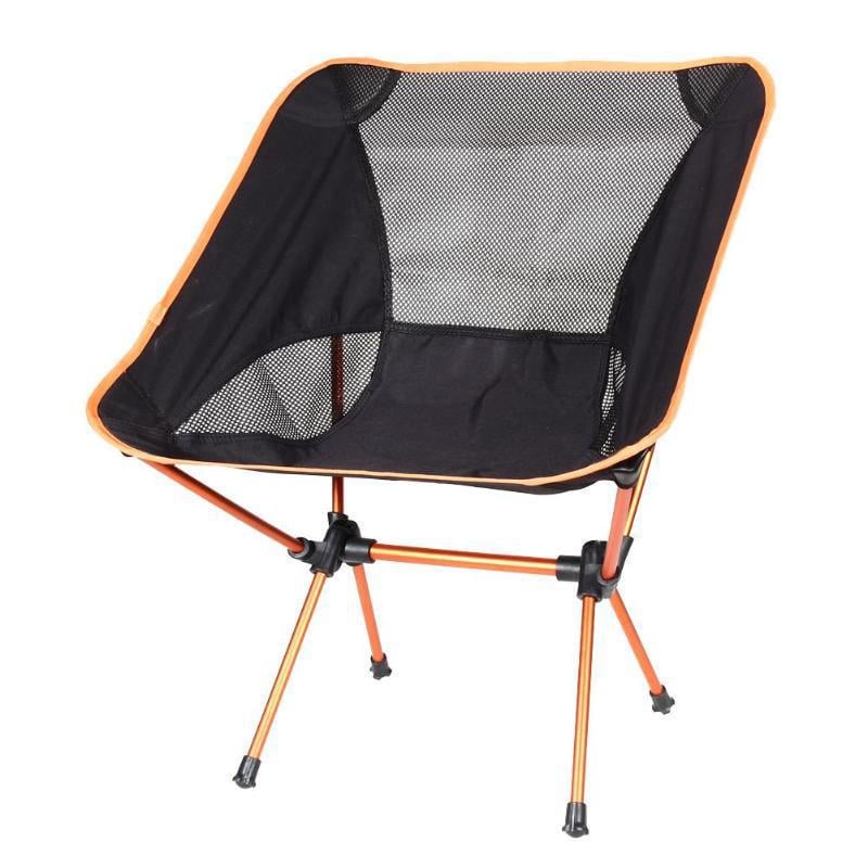 Кресло KUOSHI Camping Chair складное для кемпинга Черно-оранжевый (SUN0366)