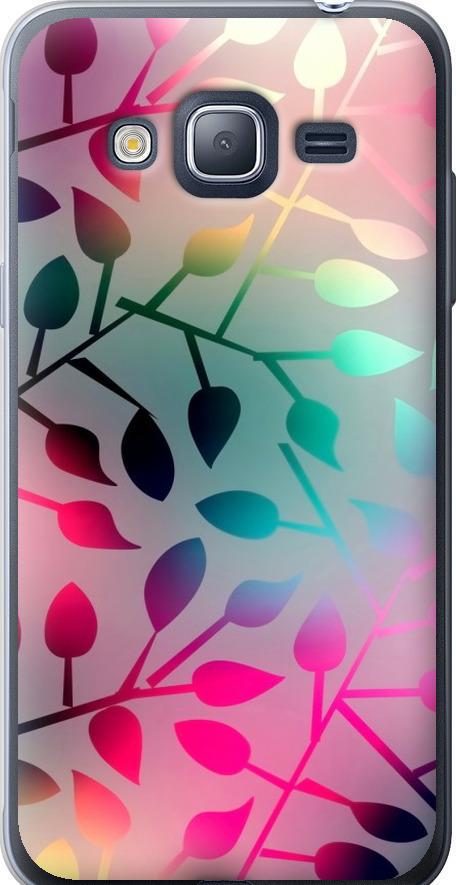 Чехол на Samsung Galaxy J3 Duos (2016) J320H Листья (2235t-265-42517)
