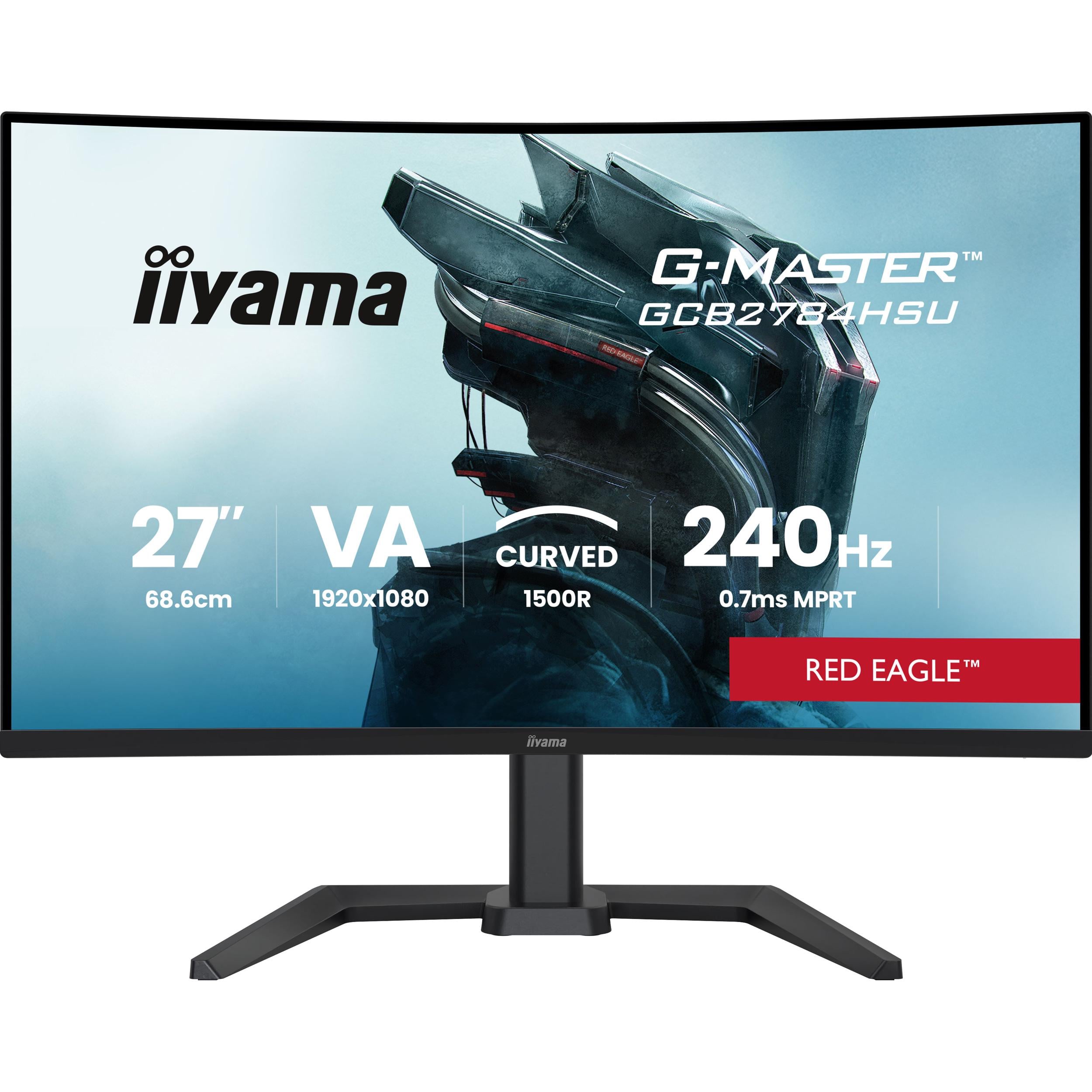 Монитор игровой изогнутый Iiyama G-Master GCB2784HSU-B1 Red Eagle Black (35575570)