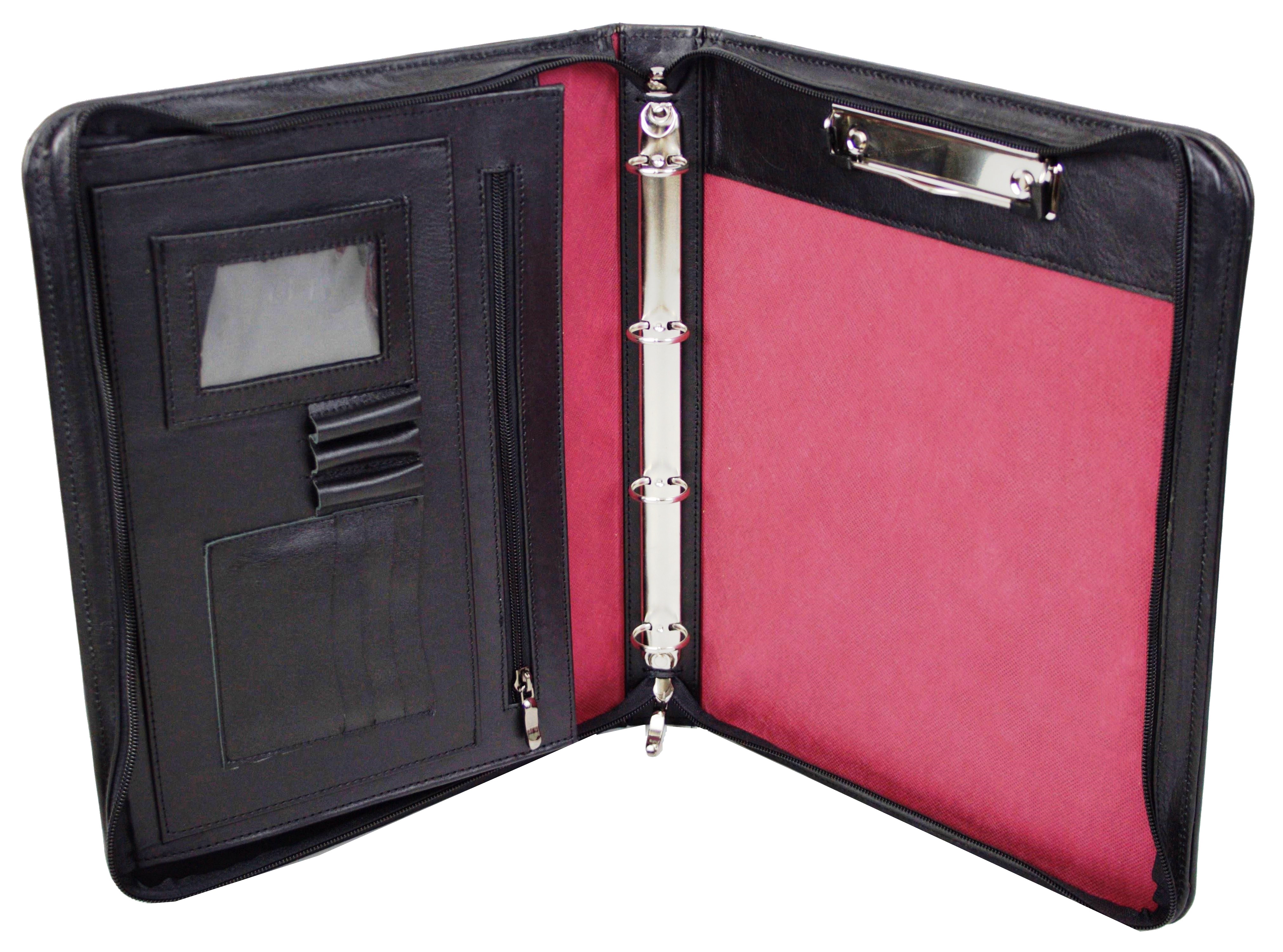 Папка деловая Portfolio для документов из кожи Черный (Port1003 black) - фото 2 Папка деловая Portfolio для документов из кожи Черный (Port1003 black) - фото 2