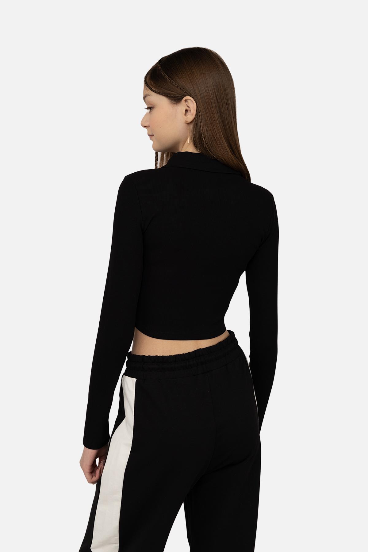 Джемпер жіночий з довгим рукавом ЦБ-00270238 р. 50 Чорний (SKT001045860) - фото 4