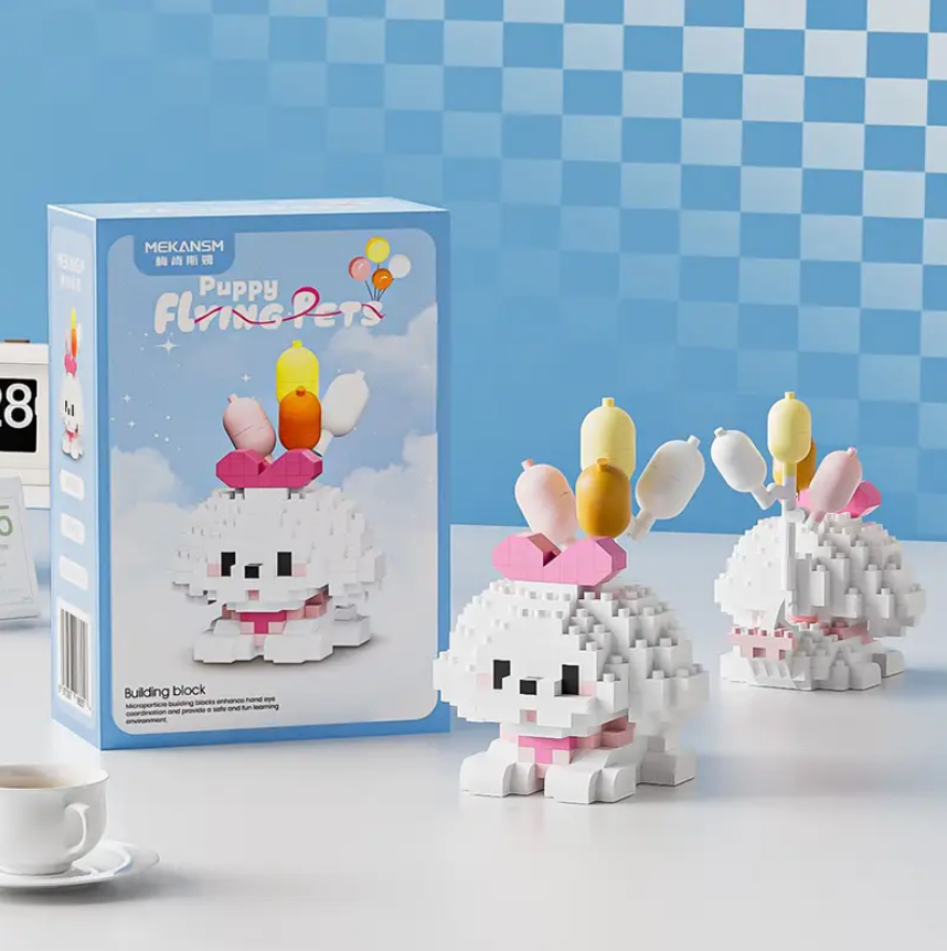 Конструктор блоковий дитячий Flying Pets фігурка Собачка Пудель (K315)