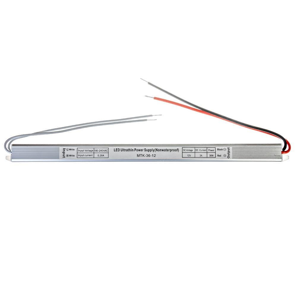 Блок живлення металевий корпус 12V 3А 36W IP20 SLIM (MTK-36-12V-3A) - фото 2 Блок живлення металевий корпус 12V 3А 36W IP20 SLIM (MTK-36-12V-3A) - фото 2