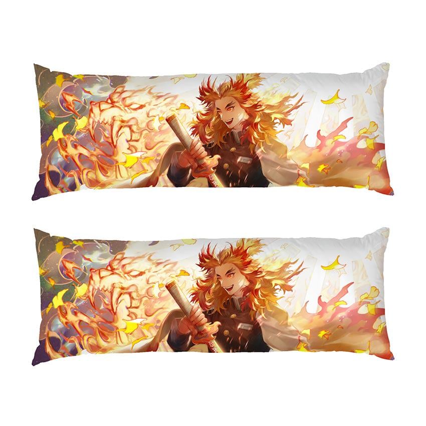 Подушка дакимакура Strong Kyojuro Rengoku Demon Slayer габардин 180х60 см (113231-4)