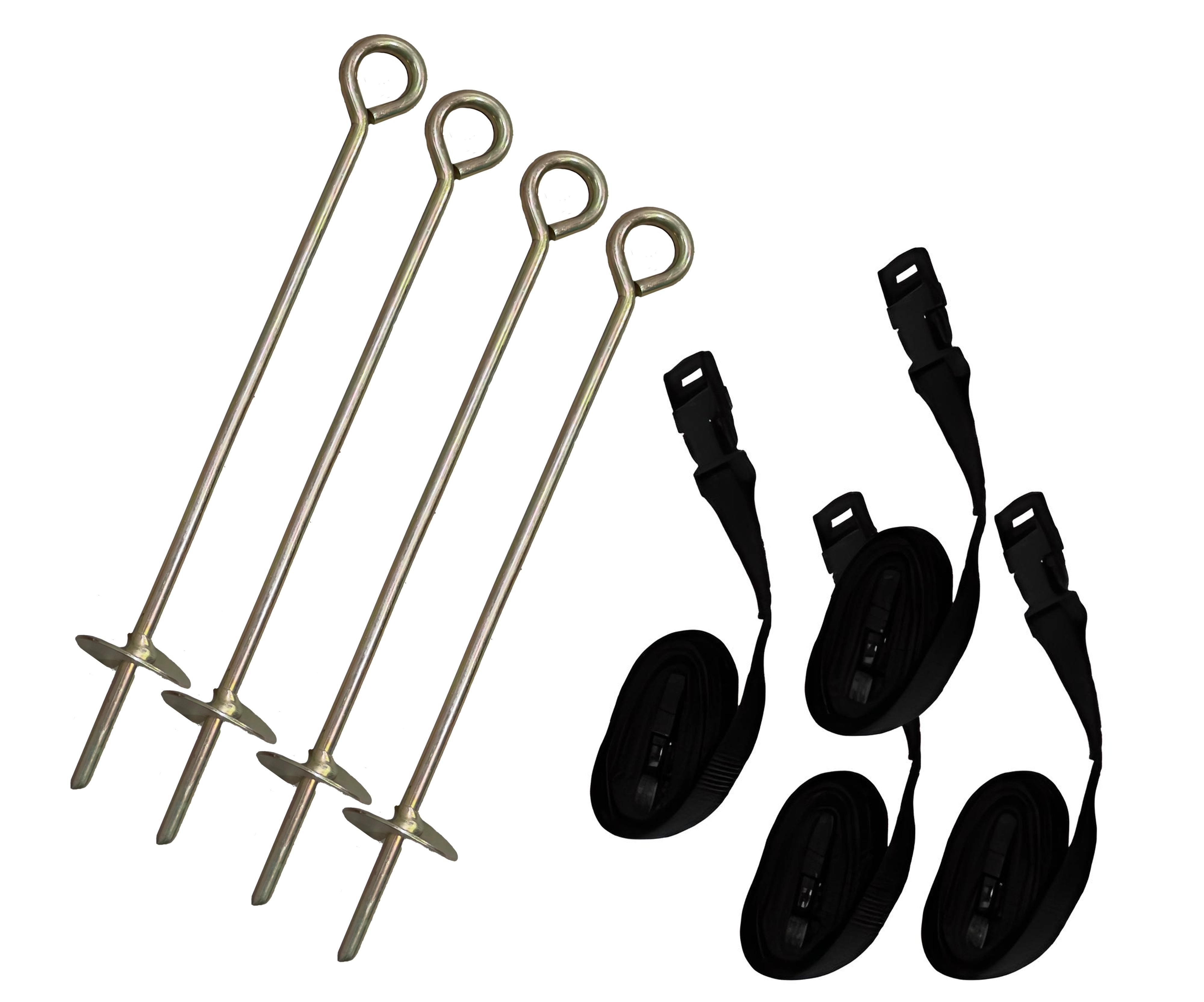 Комплект грунтовых анкеров для батута 4шт. (4392) Комплект грунтовых анкеров для батута 4шт. (4392)