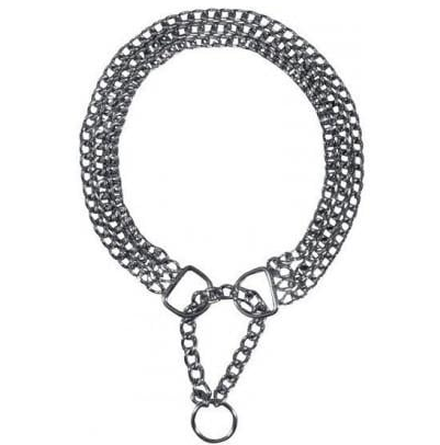 Нашийник для тварин-зашморг трирядний 3 мм х 50 см Хром (2296432992)